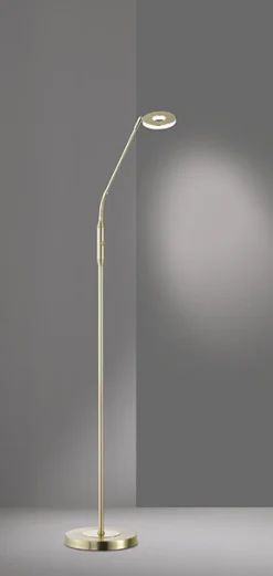 Fischer & Honsel 1-flg LED Stehleuchte Dent-TW Messingfarben