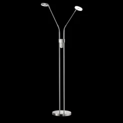 Fischer & Honsel 2-flg LED Stehleuchte Dent-TW Nickel