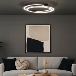Fischer & Honsel LED Deckenlampe Kiku Schwarz