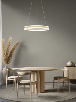 Fischer & Honsel LED Pendellampe Silvio Sandfarben