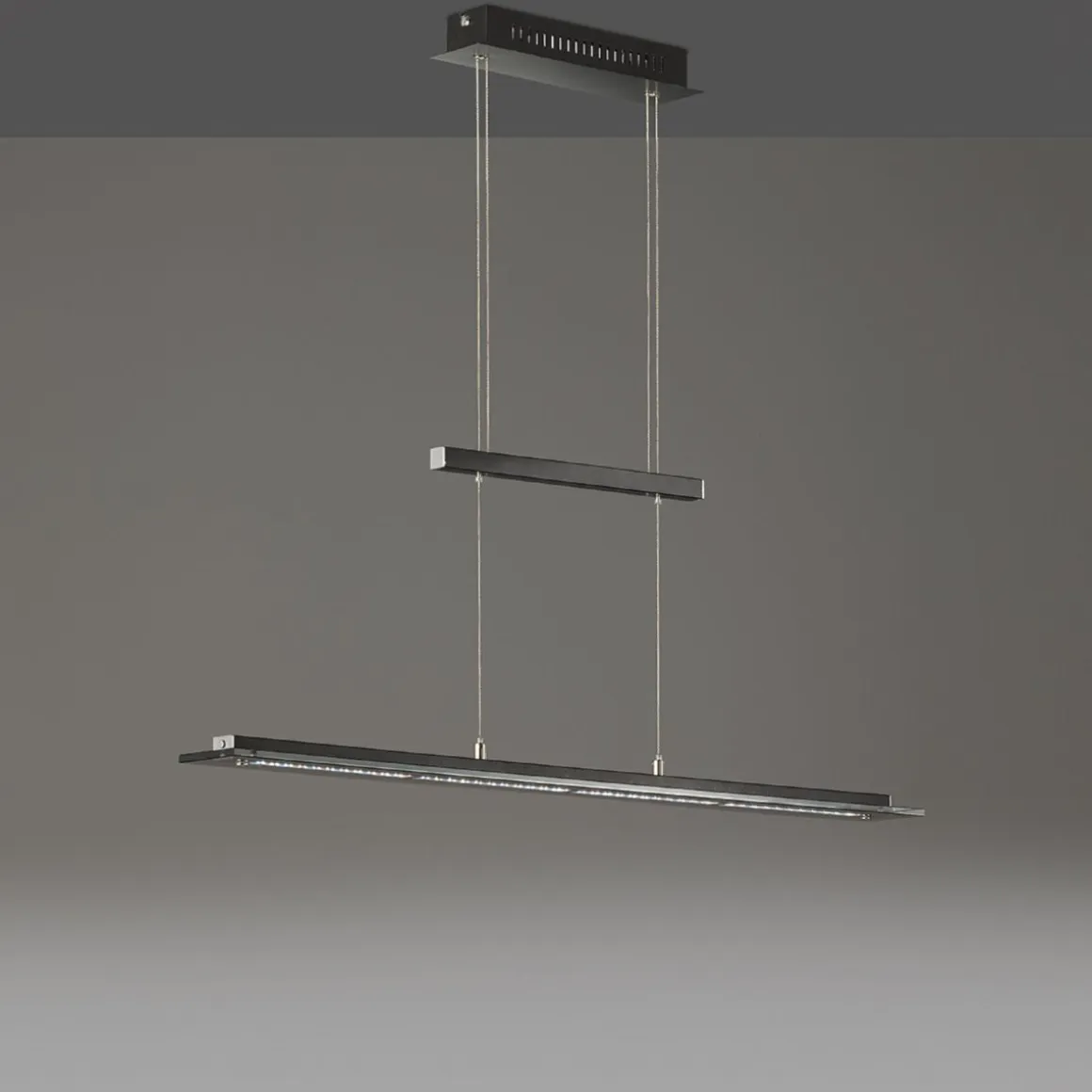 Fischer & Honsel LED Pendelleuchte Tenso TW 88 cm sandschwarz