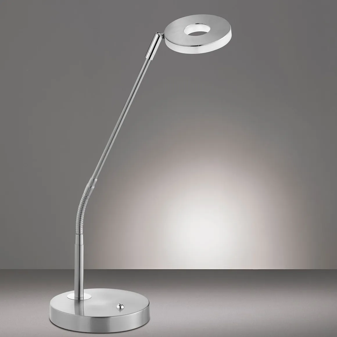 Fischer & Honsel LED Tischleuchte Dent-TW Nickel