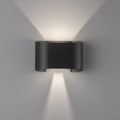 Fischer & Honsel LED Wandleuchte Wall Schwarz 12,5 cm
