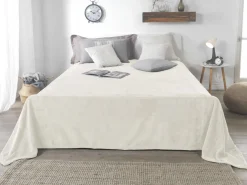 Flanell-Kuscheldecke Wollweiss 220 x 240 cm