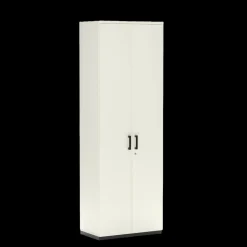 FlĂŒgeltĂŒrenschrank K40 White Grey 80 x 234 cm
