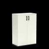 Flügeltürenschrank K40 White Grey 80 x 119 cm