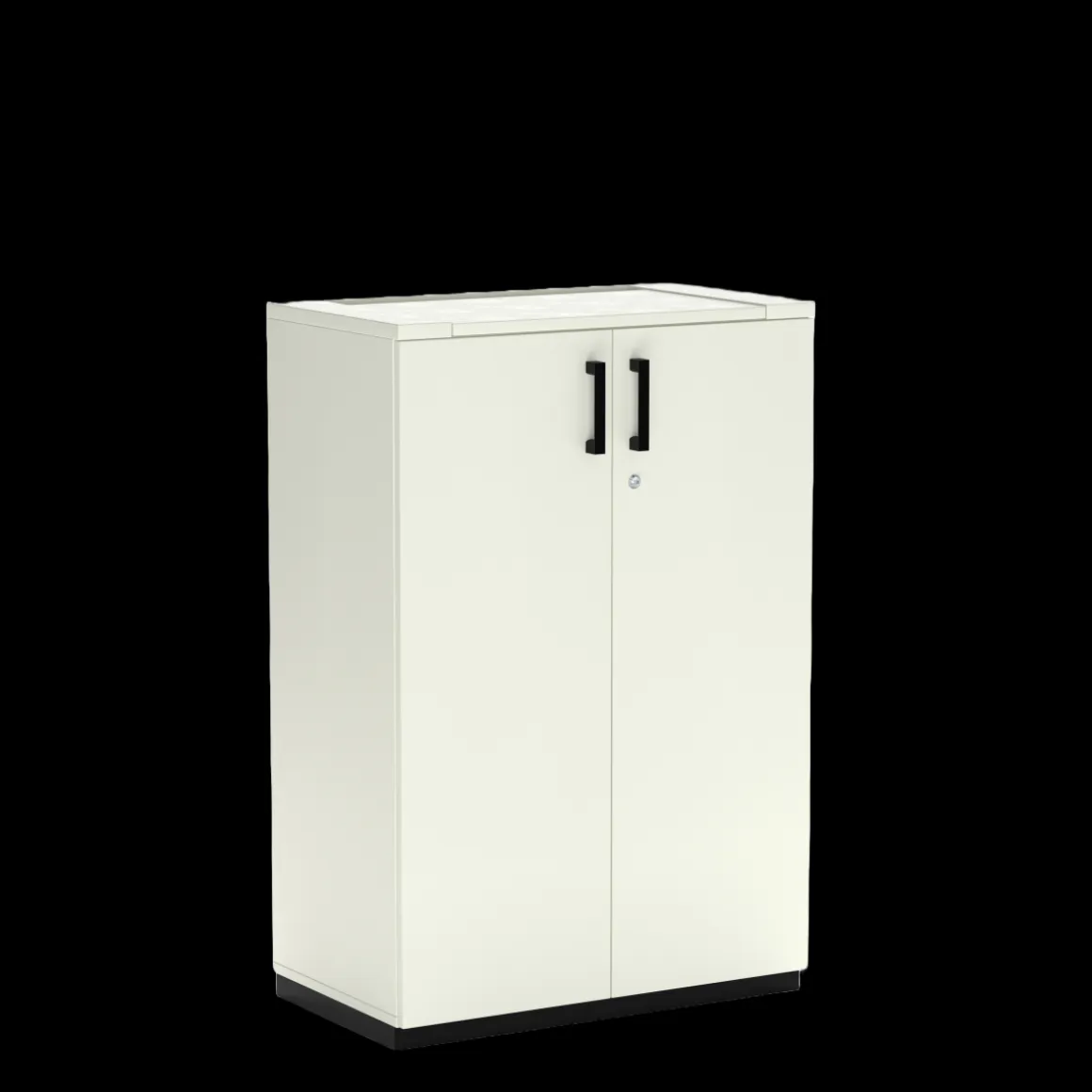 Flügeltürenschrank K40 White Grey 80 x 119 cm