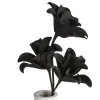 Foam Flower Kunstpflanze Schwarz 43 cm