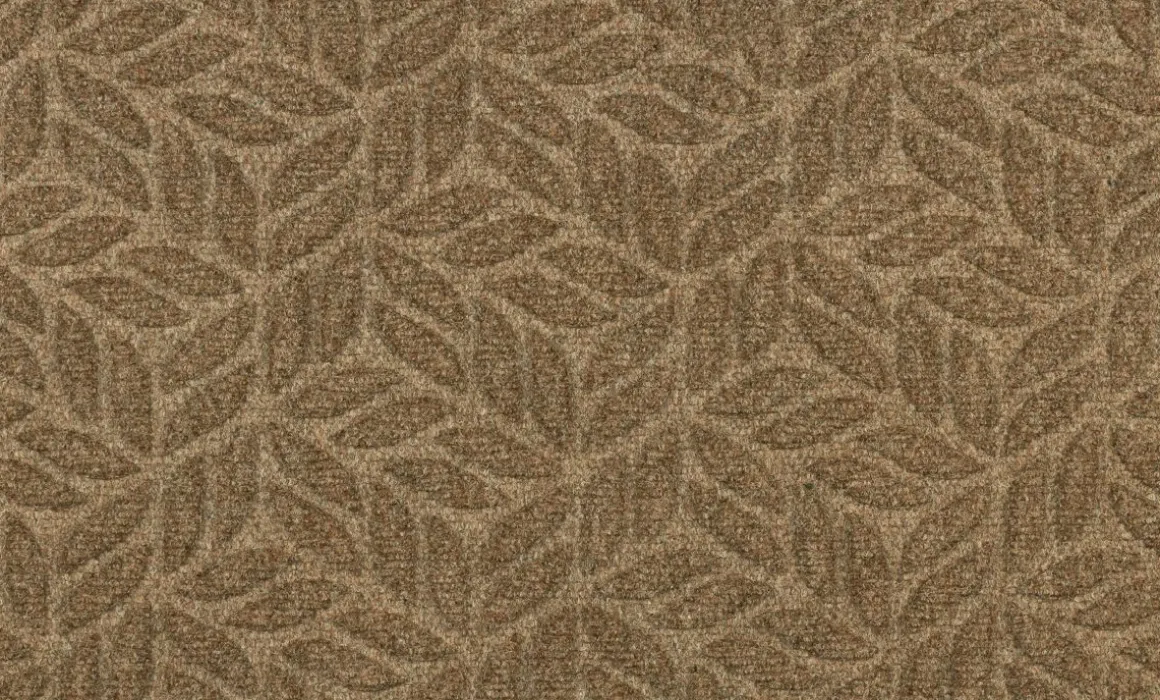 Fußmatte Dune Leaves Braungrau 45 x 75 cm