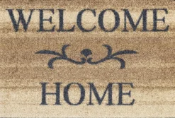 FuĂmatte wash+dry Welcome Home beige 40 x 60 cm
