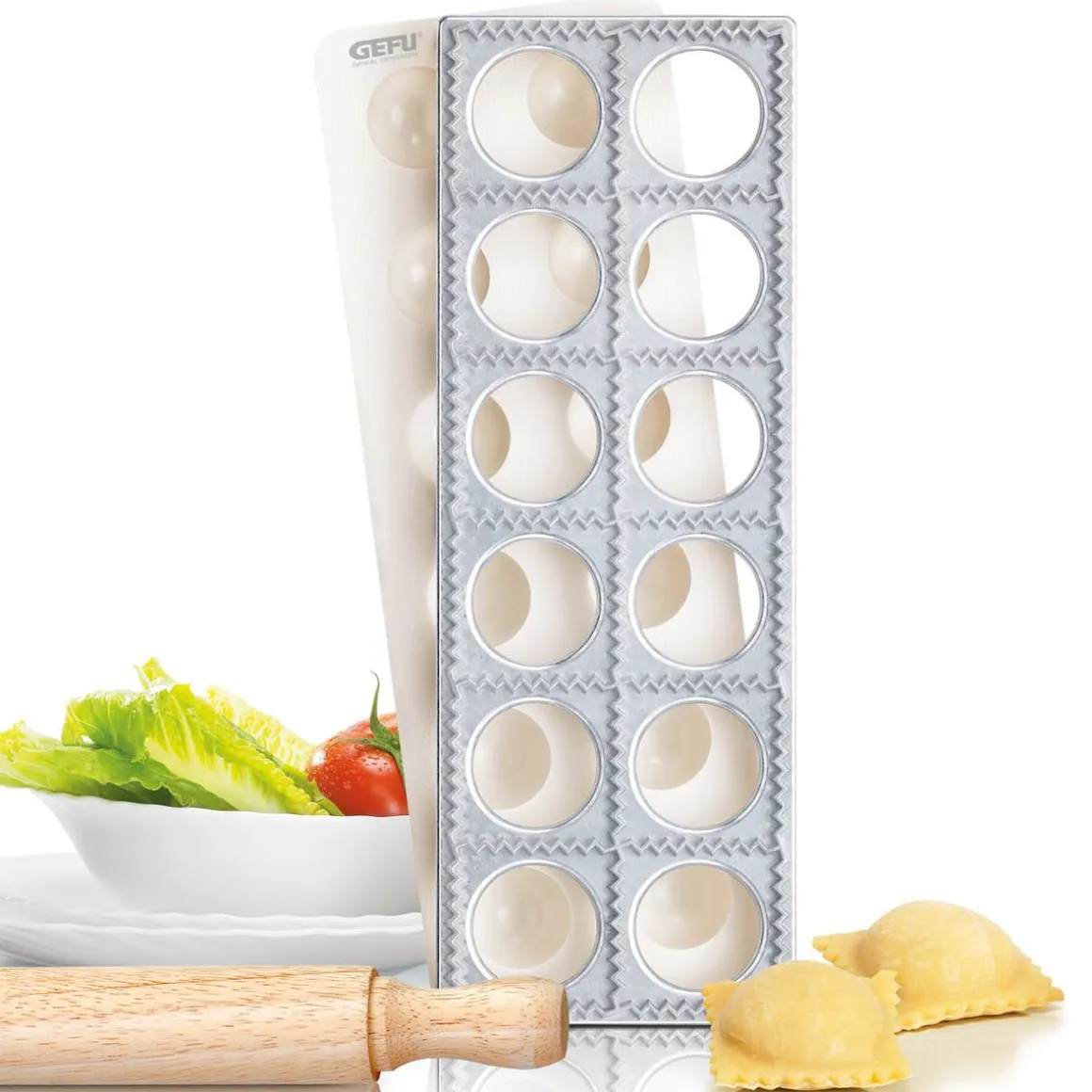 GEFU Ravioli Maultaschenbrett Tasca 3-tlg Set