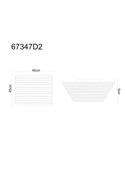 Globo 2-flg LED Deckenlampe Hayden