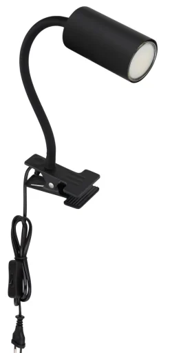 Globo 1-flg LED Klemmleuchte Robby Schwarz