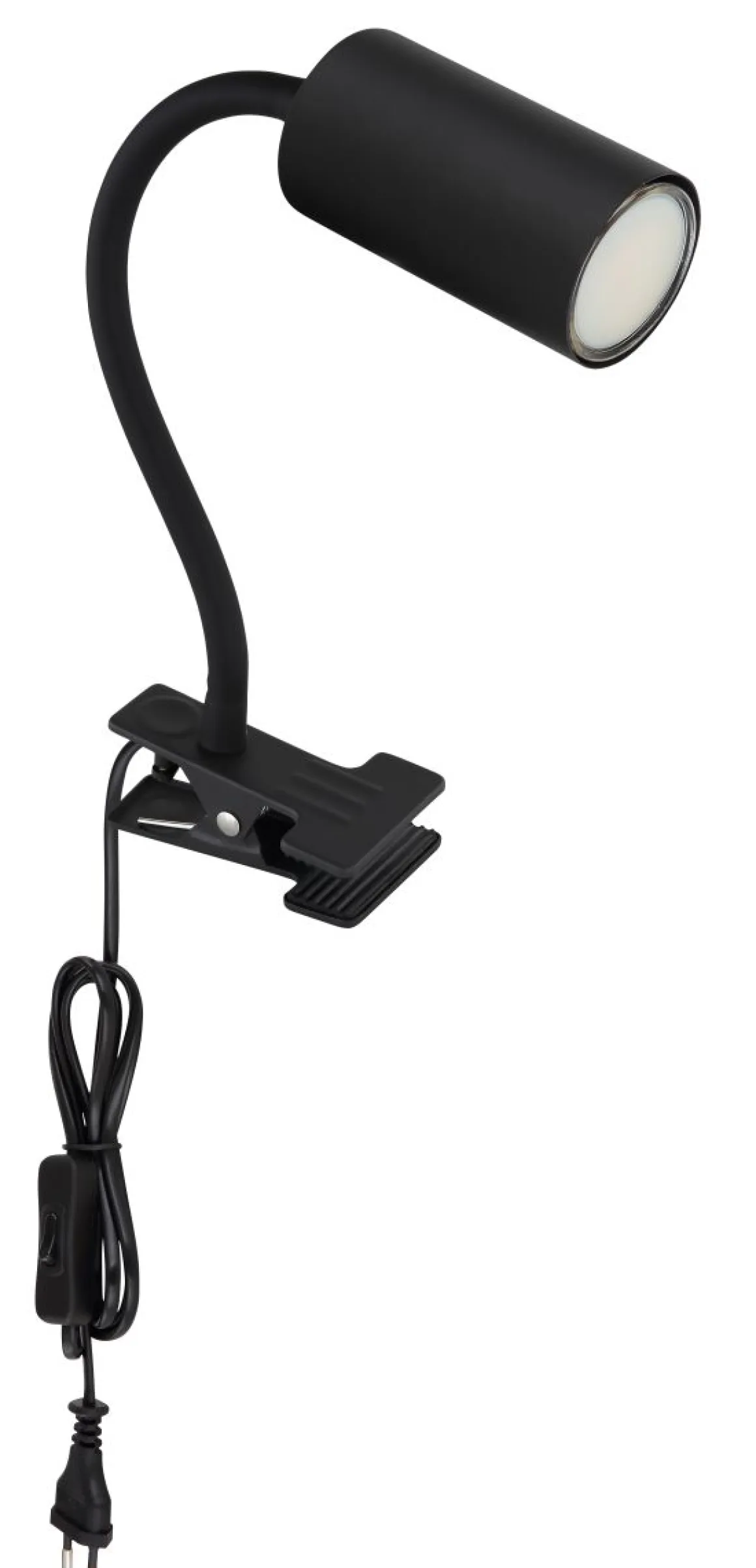 Globo 1-flg LED Klemmleuchte Robby Schwarz