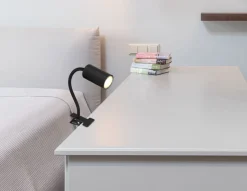 Globo 1-flg LED Klemmleuchte Robby Schwarz