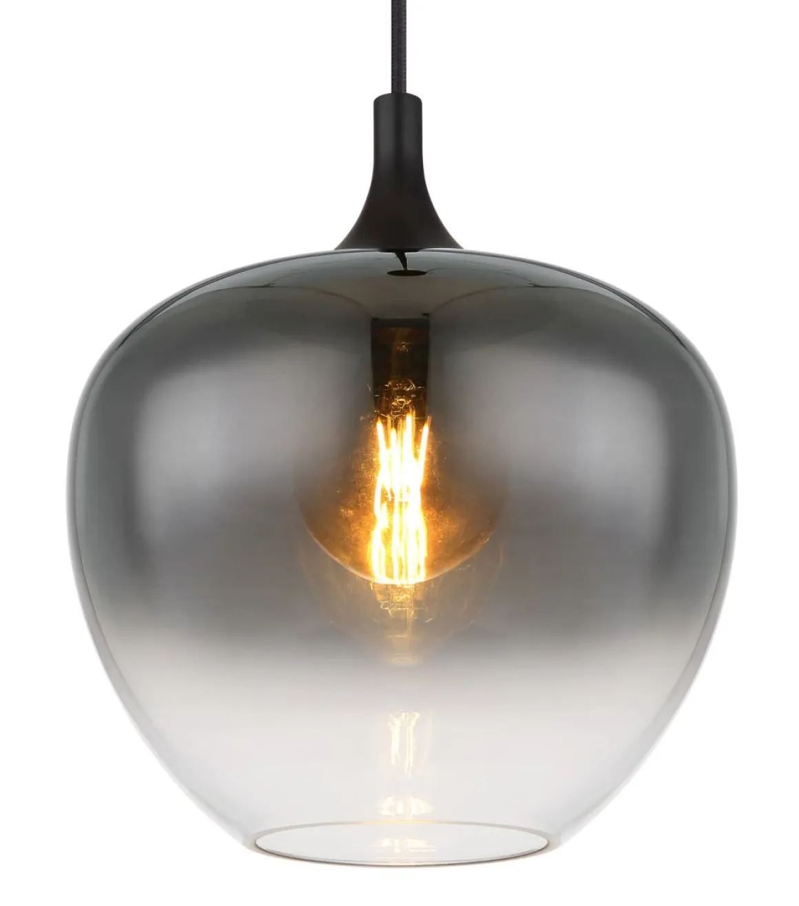 Globo 4-flg Pendelleuchte Maxy Rauchglas