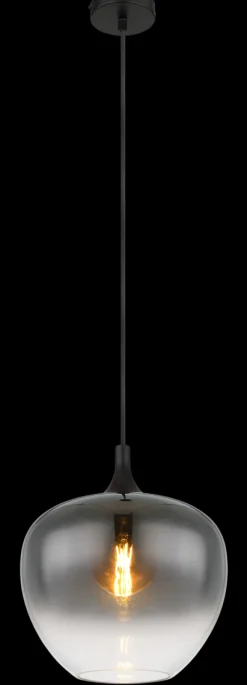 Globo 1-flg Pendelleuchte Maxy Rauchglas
