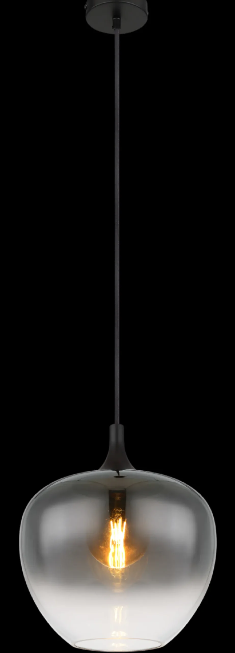 Globo 1-flg Pendelleuchte Maxy Rauchglas