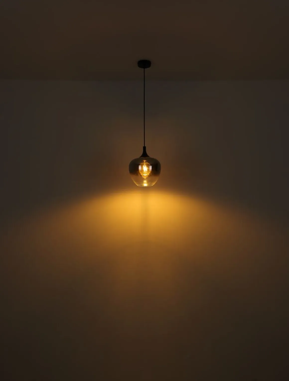 Globo 1-flg Pendelleuchte Maxy Rauchglas