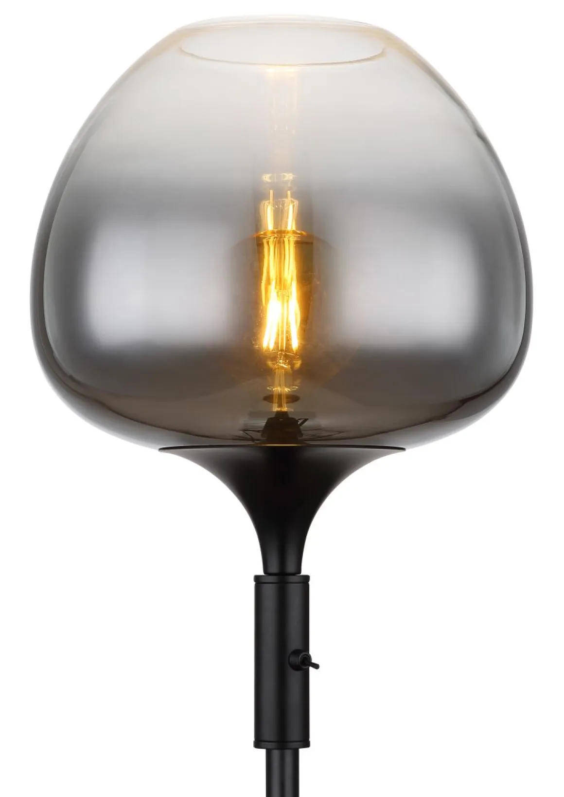 Globo 1-flg Stehleuchte Maxy Rauchglas