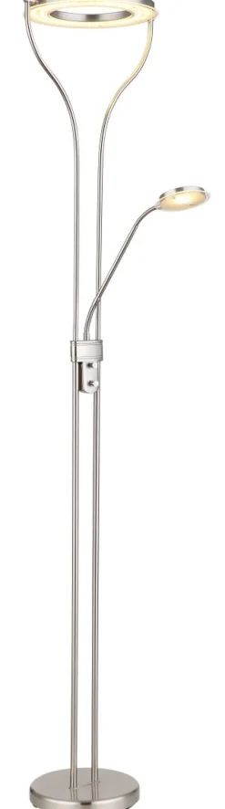 Globo LED Deckenfluter Sabine Nickelfarben