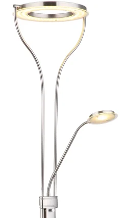 Globo LED Deckenfluter Sabine Nickelfarben