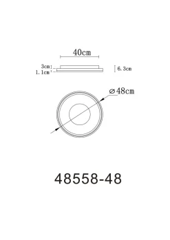 Globo LED Deckenlampe Eila