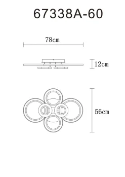 Globo LED Deckenlampe Kora