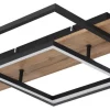 Globo LED Deckenleuchte Square Wood 1