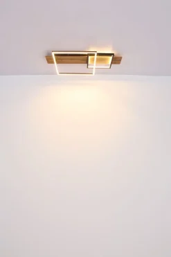 Globo LED Deckenleuchte Square Wood 1