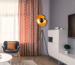 Globo Stehleuchte Lenn Schwarz