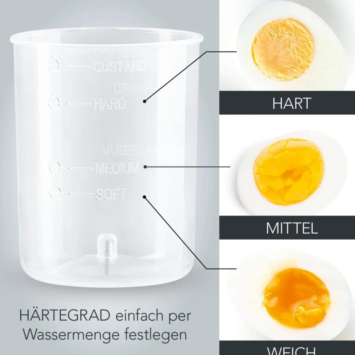 GOURMETmaxx Eierkocher für 7 Eier Weiß
