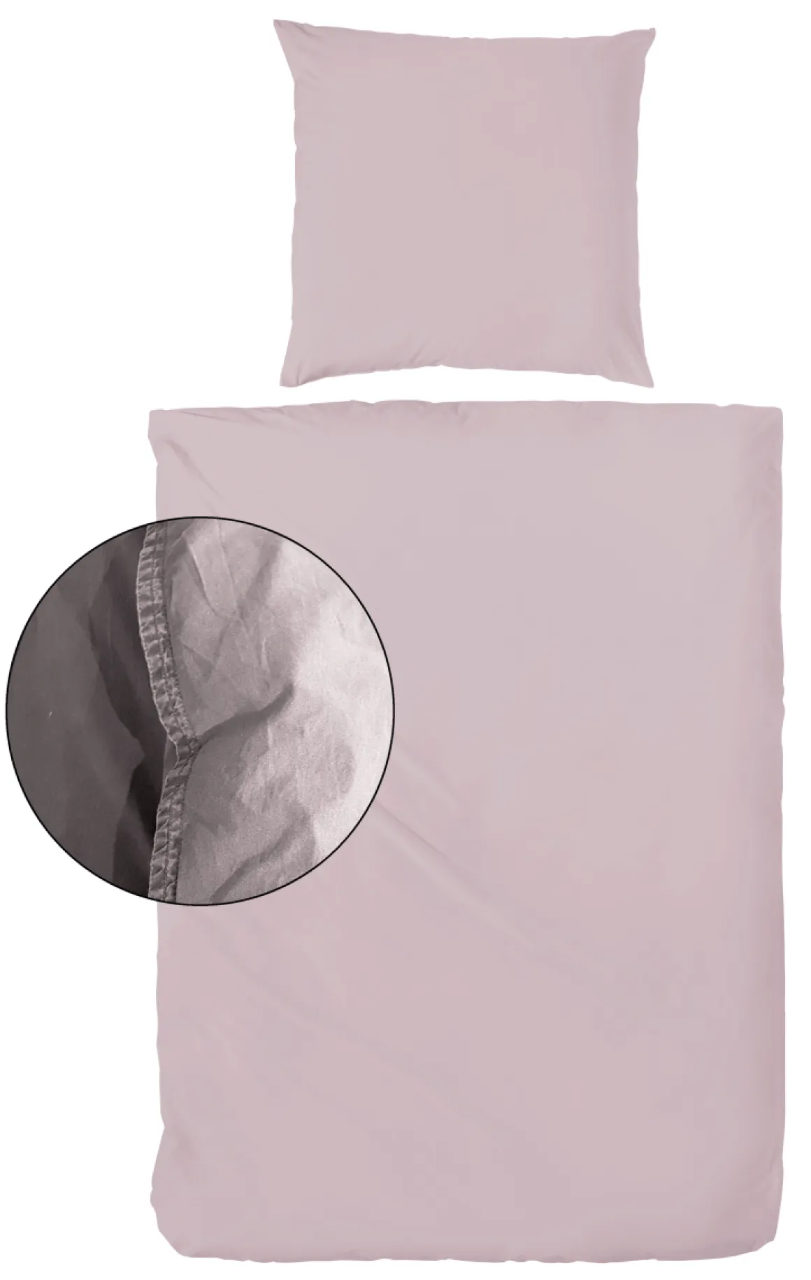 Hahn Bettwäsche Renforce Rosa Stone 155 x 220 cm