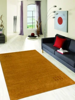 Handloom aus Indien Marand amber 40 x 60 cm