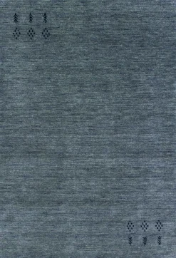 Handloom aus Indien Marand dunkelgrau 40 x 60 cm