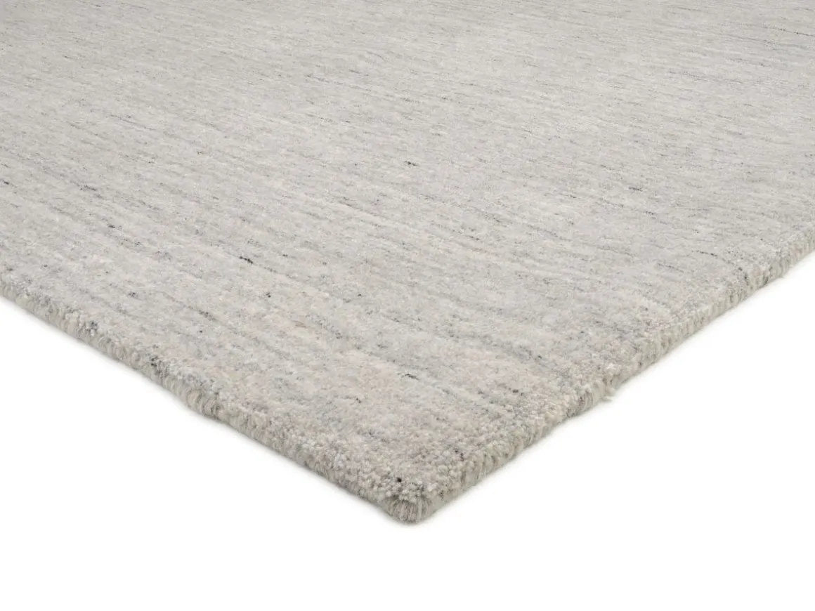 Handloom Sadhana aus Indien Grau 120 x 180 cm