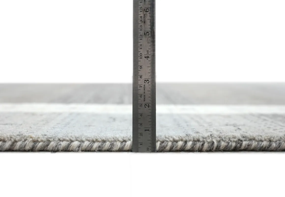 Handloomteppich aus Indien Memu Silver Multi 70 x 140 cm