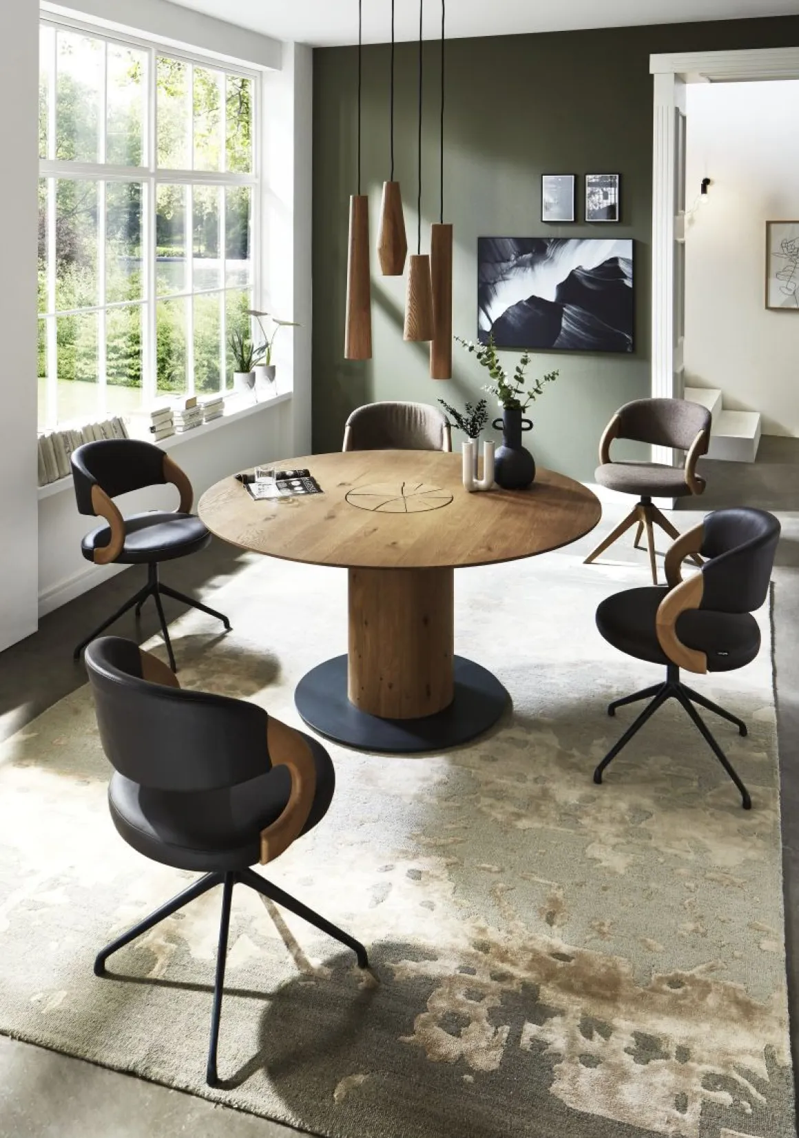 Hartmann Esstisch Naturzeit verstellbar Ø 150 cm