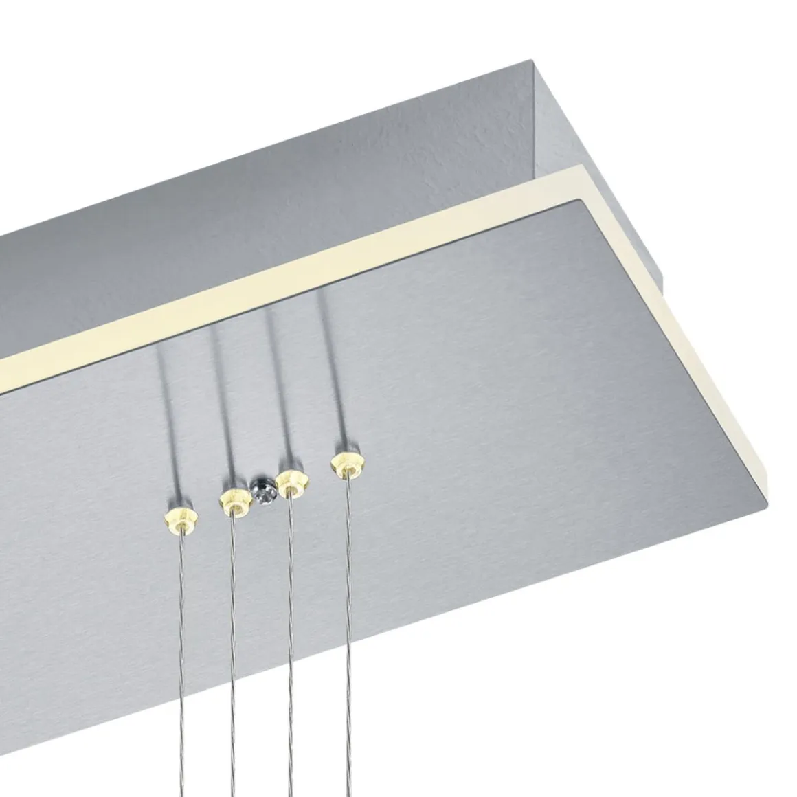 HELL 3-flg LED Pendelleuchte Sam Nickel
