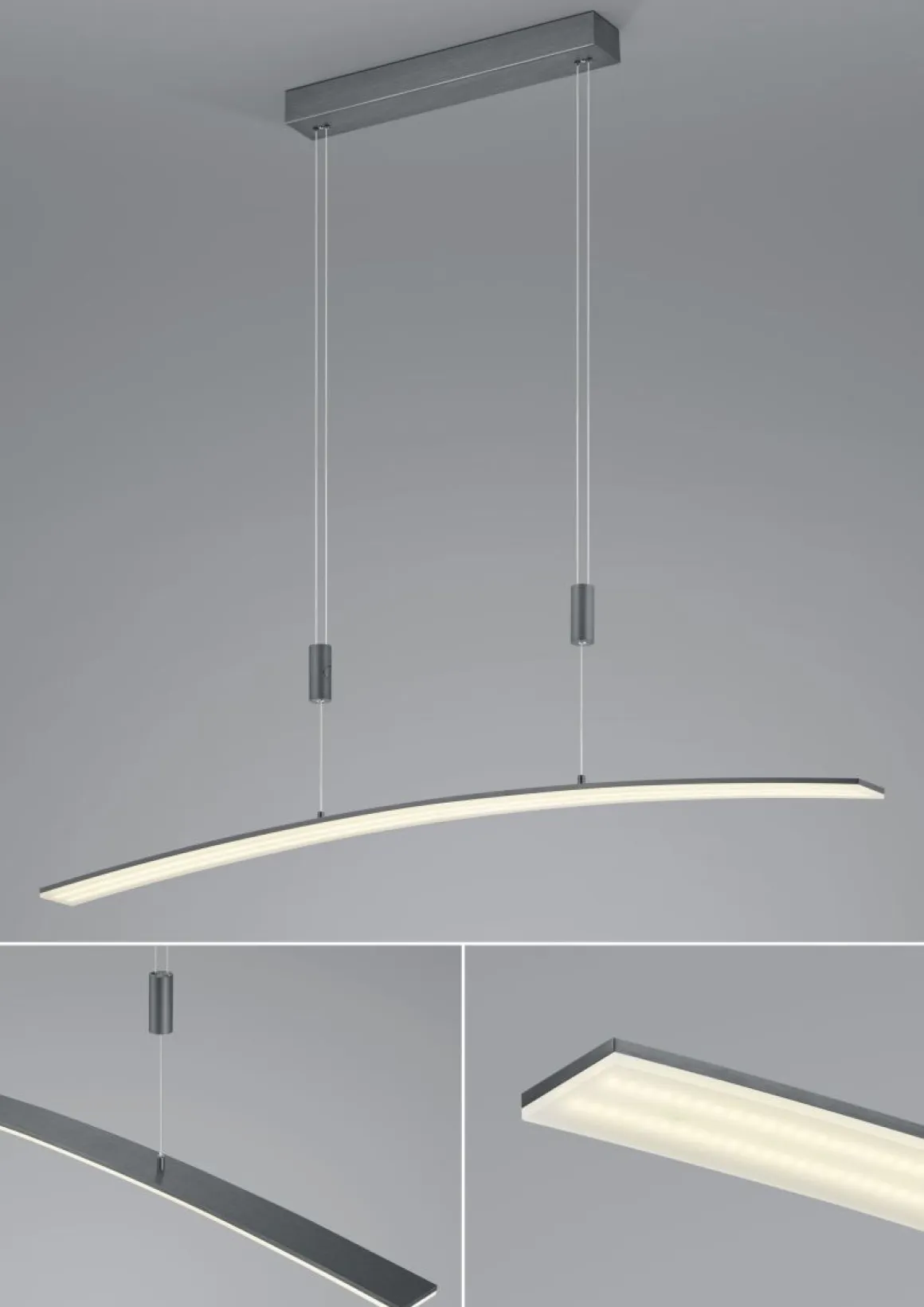HELL LED Pendelleuchte New Loire Anthrazit