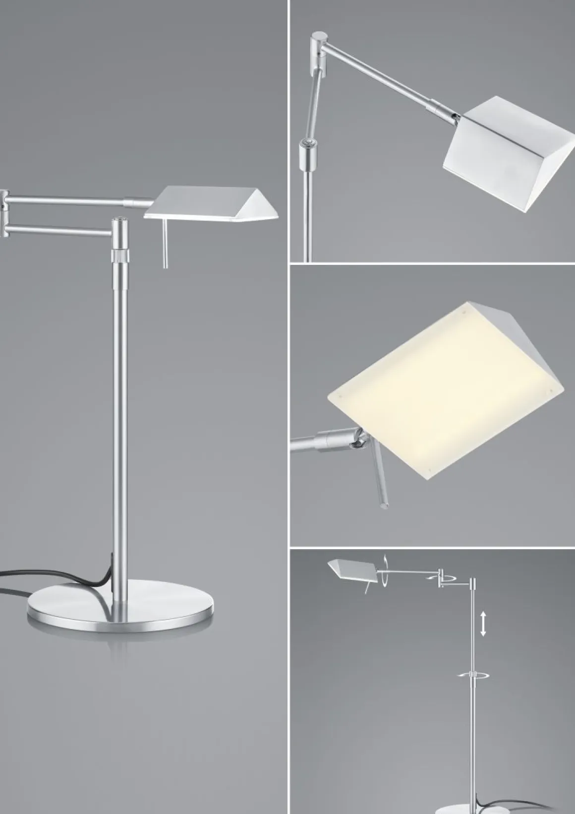 HELL LED Tischlampe Johann Nickel