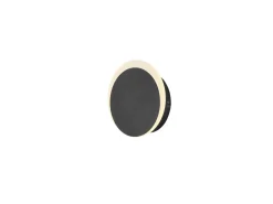 HELL LED Wandlampe Sun Schwarz