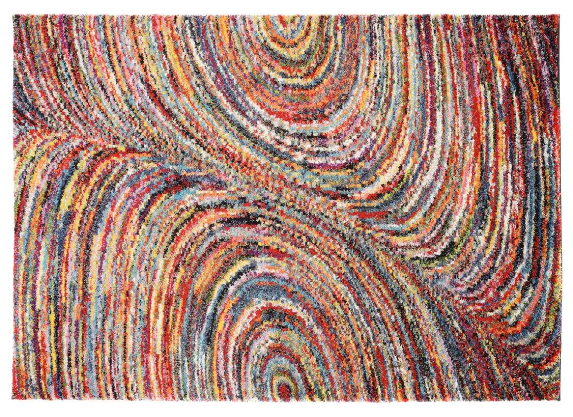 Hochflorteppich Multi Samana Mehrfarbig 65 x 130 cm