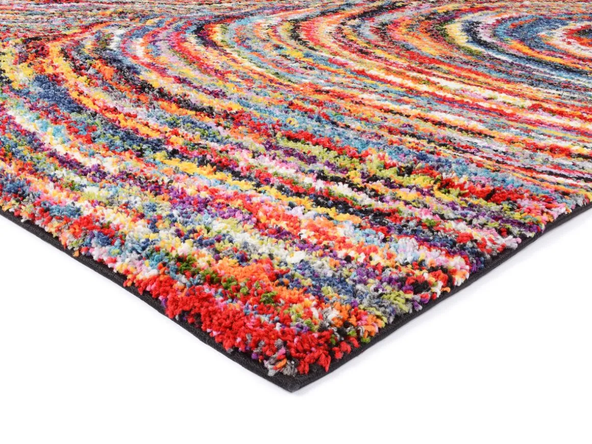Hochflorteppich Multi Samana Mehrfarbig 65 x 130 cm
