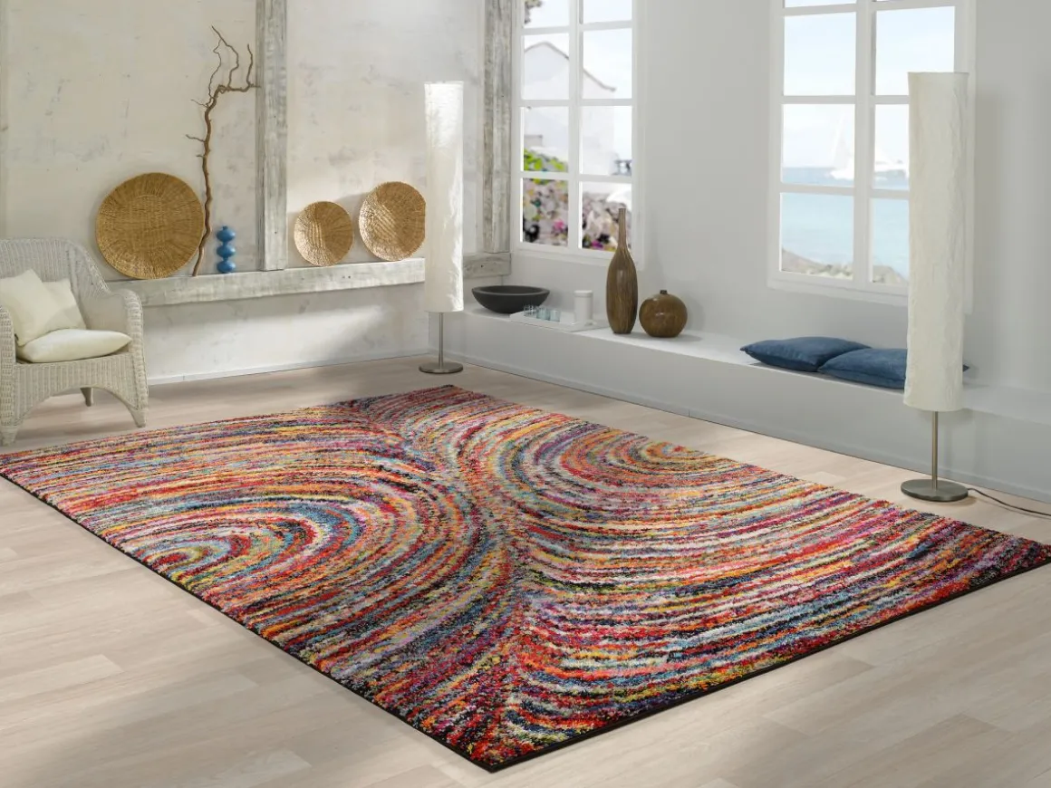 Hochflorteppich Multi Samana Mehrfarbig 65 x 130 cm