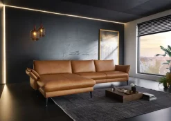 Hukla Ecksofa 1116 Cognac