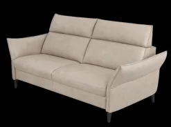 Hukla 3-Sitzer Sofa 21014 Pearl mit Kopfteilverstellung