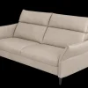 Hukla 2,5-Sitzer Sofa 21014 Pearl mit Kopfteilverstellung