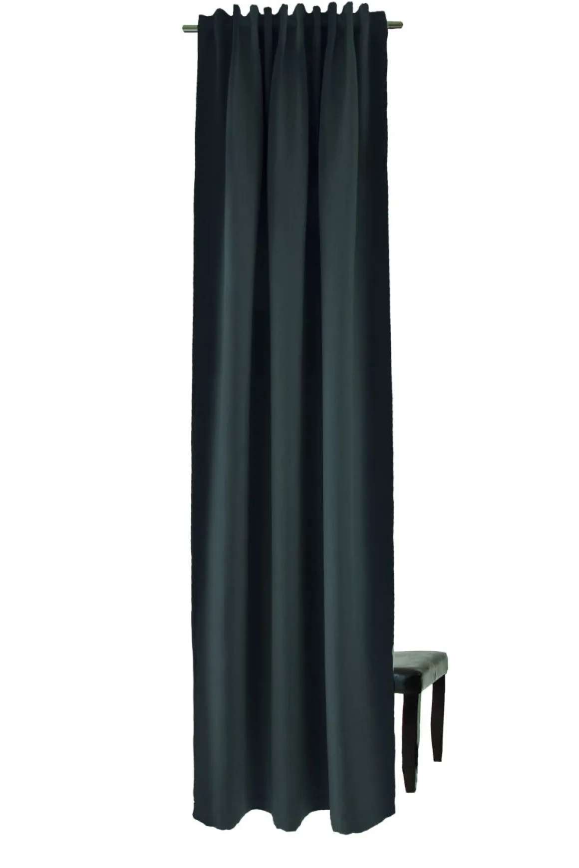 Indes Fuggerhaus Verdunkler Galdin verdeckte Schlaufen Anthrazit 140 x 245 cm