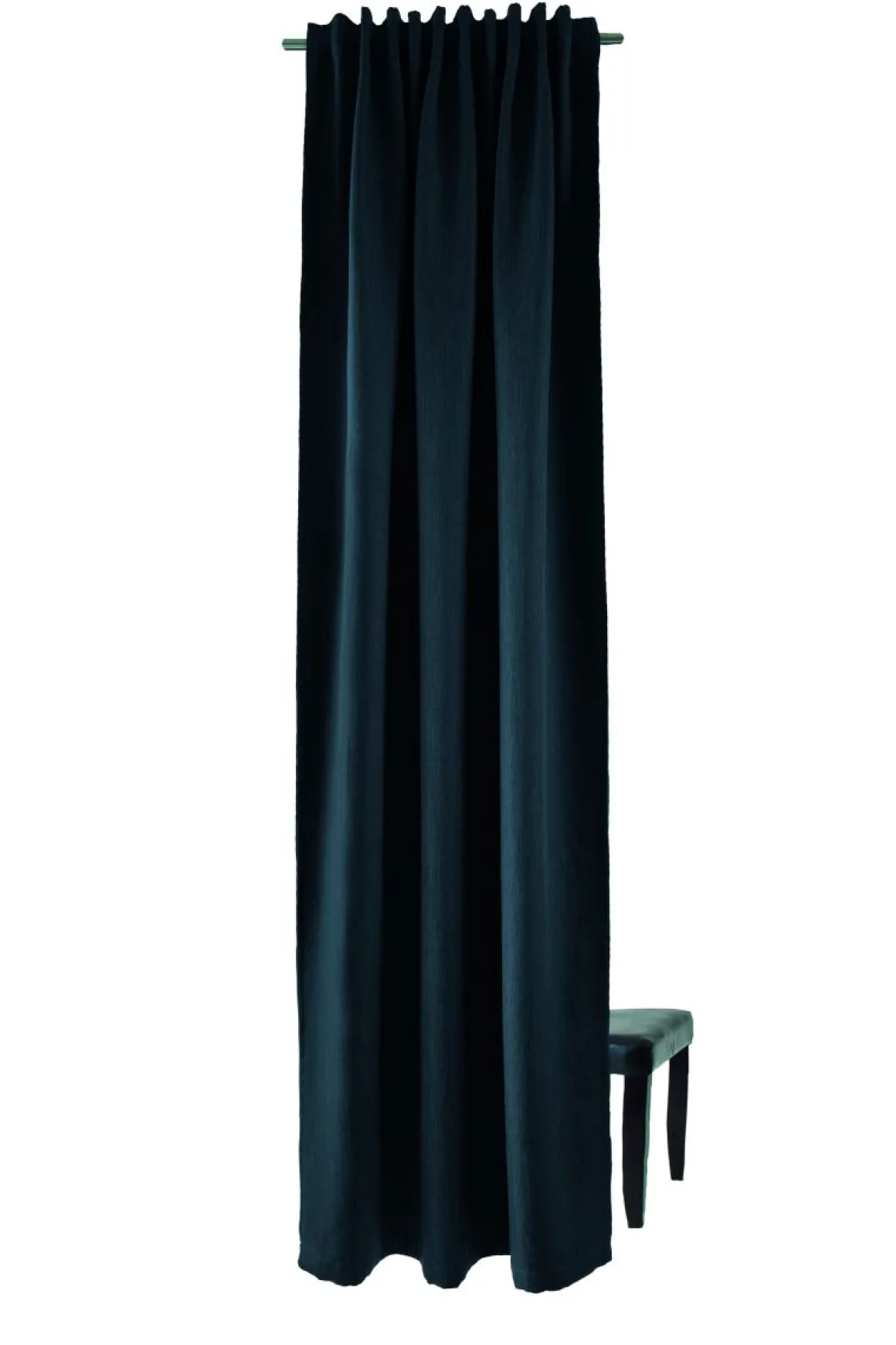 Indes Fuggerhaus Verdunkler Galdin verdeckte Schlaufen Blau 140 x 245 cm